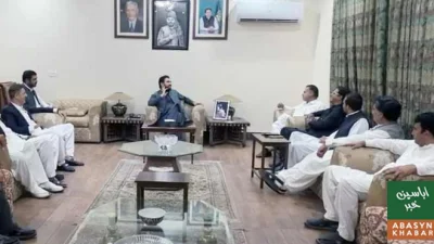 سہیل آفریدی سے پی ٹی آئی آزاد جموں و کشمیرکے وفد کی ملاقات