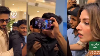 علی رضا اور کنزہ ہاشمی کے فین میٹ اینڈ گریٹ میں واقعہ، ویڈیو وائرل ہونے پر بحث چھڑ گئی