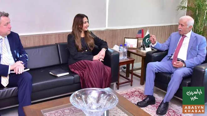 قیصر احمد شیخ کی امریکی ناظم الامور سے ملاقات، معا شی تعاون بڑھانے پر گفتگو