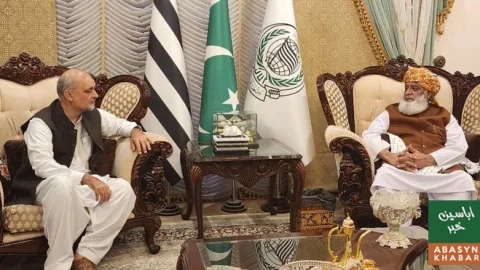 حافظ نعیم الرحمان کی اسلام آباد میں مولانا فضل الرحمان سے ملاقات