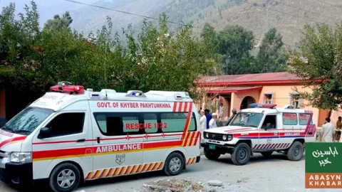 بالاکوٹ میں پولیس موبائل حادثے کا شکار، 2 اہلکار زخمی