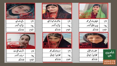 بلوچستان میں 9 مطلوب دہشتگرد خواتین کے سروں کی قیمت مقرر