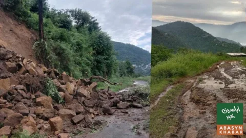 ہری پور میں طوفانی بارشوں سے تباہی، کئی رابطہ سڑکیں بند