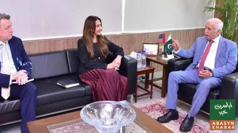 قیصر احمد شیخ کی امریکی ناظم الامور سے ملاقات، معا شی تعاون بڑھانے پر گفتگو