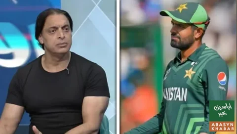 بابر اعظم کی ون ڈے ٹیم میں جگہ خطرے میں، شعیب اختر